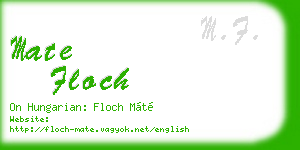 mate floch business card