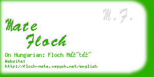 mate floch business card